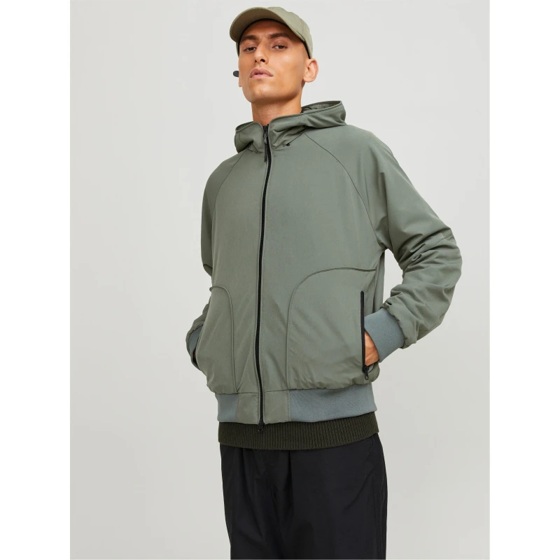 Image of Jack and Jones Logo Hoodie Mens - Green Green M