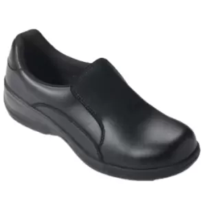 Image of Dennys Womens/Ladies Comfort Grip Slip-On (1 UK) (Black)