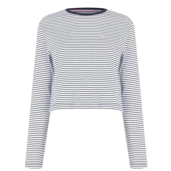 Image of Jack Wills Burnby Breton Stripe T-Shirt - Navy/White