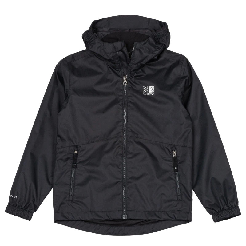 Image of Karrimor Kids Sierra Hooded Waterproof Jacket Black male 7-8 Years