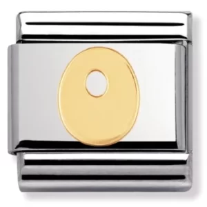 Image of Nomination CLASSIC Gold Letters O Charm 030101/15
