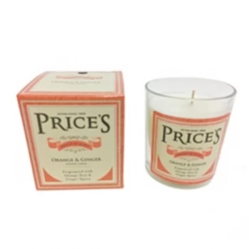 Image of Prices Candles Heritage Jar Orange & Ginger Scented Candle 300g