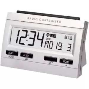 Image of Techno Line 02991 Radio Alarm clock Silver Alarm times 2