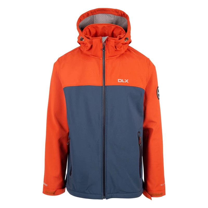 Image of Trespass Trespass Men Moyler DLX Soft Shell Jacket in Burnt Orange Size: Medium Burnt Orange M Male 5063238619296