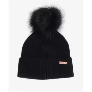 Image of Barbour International Mallory Pom Beanie - Black
