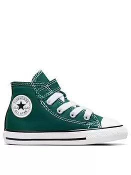 Image of Converse Chuck Taylor All Star 1v, Green, Size 3 Younger