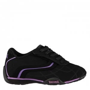 Image of Lonsdale Camden Childrens Trainers - Black/Purple