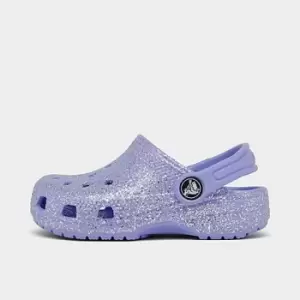 Image of Girls' Toddler Crocs Classic Glitter Clog Shoes