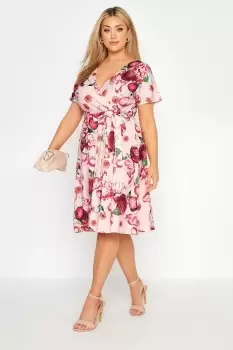 Image of Wrap Skater Midi Dress