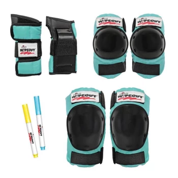 Image of Wipeout Erase Multi-Sport Wristguards, Knee Pads & Elbow Pads - Teal