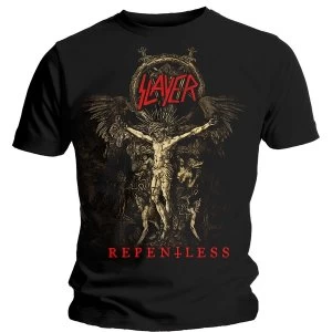 Image of Slayer - Cruciform Skeletal Unisex Medium T-Shirt - Black