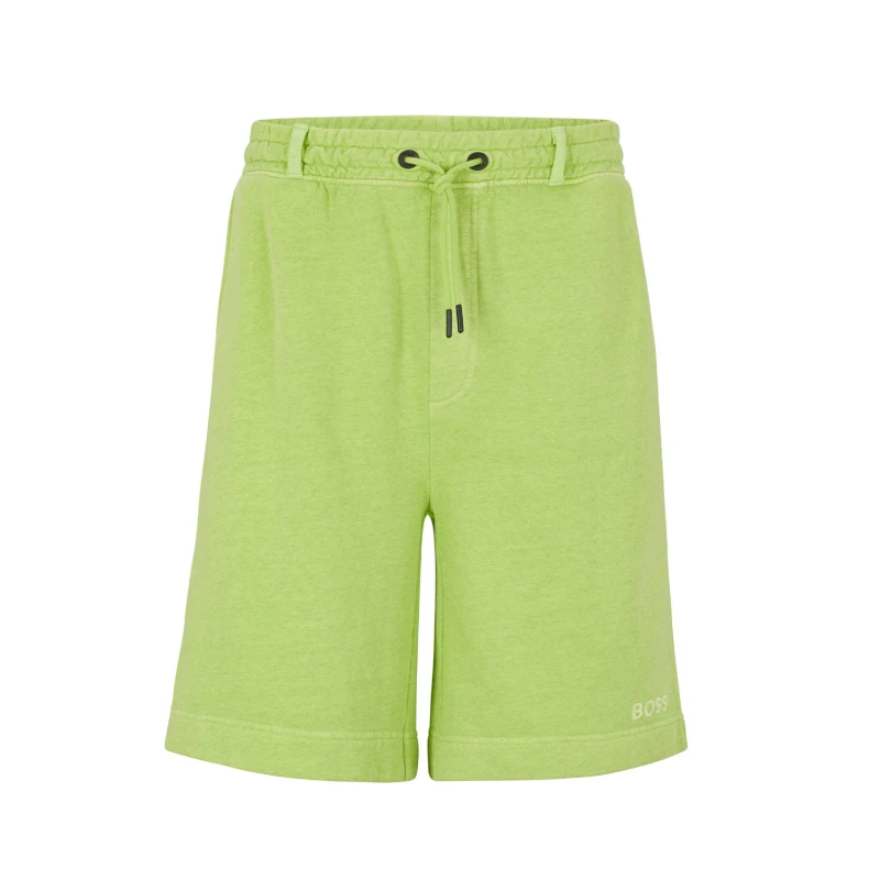 Image of Boss Mens Seneon Jersey Shorts Bright Green male M