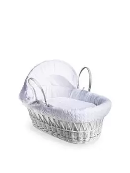 Image of Clair De Lune Marshmallow White - White Wicker Basket