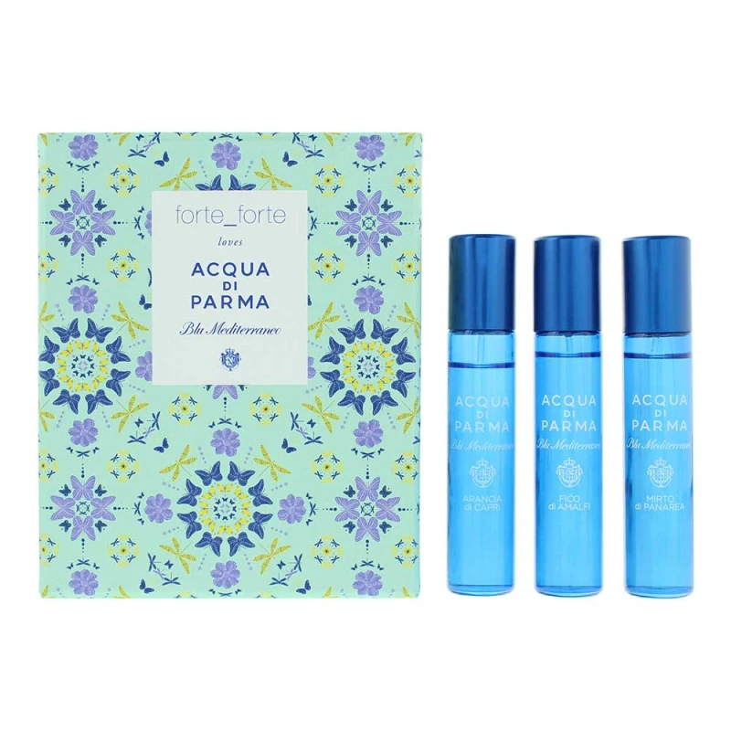 Image of Acqua di Parma Blu Mediterraneo Forte Gift 3 Piece Gift Set: Arancia Di Capri Ea