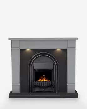 Image of Be Modern Dark Grey Electric Fire Suite