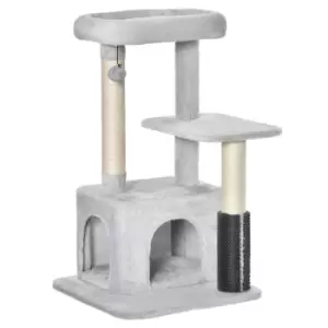 Image of Pawhut Cat Tree Climbing Activity Center W/ Scratching Massage Toy And Hanging Ball
