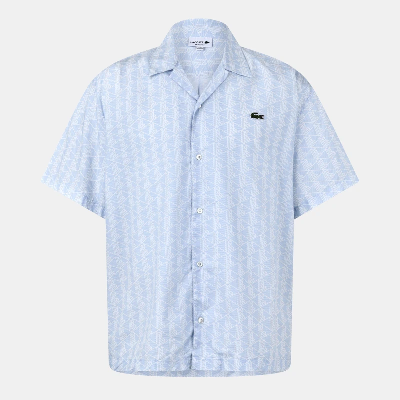 Image of Lacoste Mono Shirt Blue/Flour male S 38