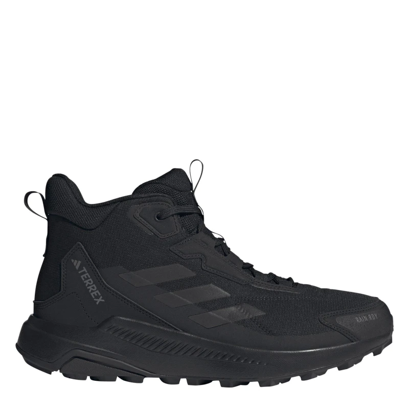 Image of adidas Terrex Anylander Mid Rain.Rdy Hiking Shoes - Black 11