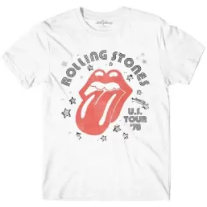 Image of The Rolling Stones - Aero Tongue Unisex XX-Large T-Shirt - White