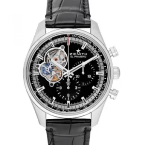 Image of Chronomaster El Primero Open Black Steel/Leather 42mm