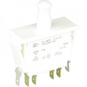 Image of Cherry Switches F79 66A Pushbutton 250 V AC 10 A 2 x OnOn momentary