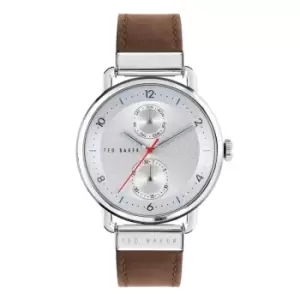 Image of Ted Baker BKPBXF004 Mens Brixham Brown Leather Strap Wristwatch