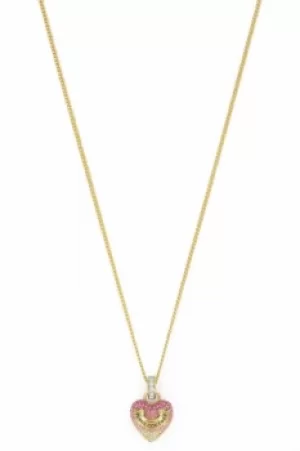 Image of Juicy Couture Jewellery Iconic Gradient Pave Heart Necklace JEWEL WJW700-654