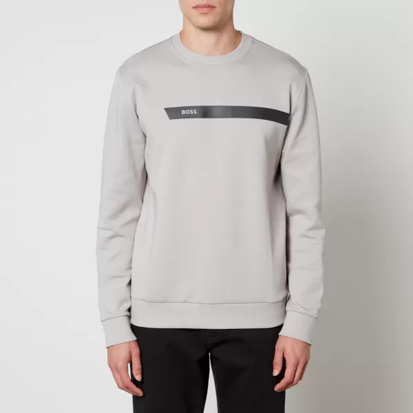 Image of BOSS Green Salbo 1 Cotton-Blend Jersey Sweatshirt - XXL