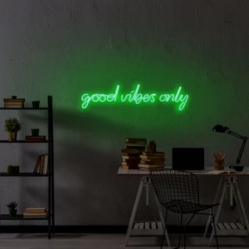 Image of Good Vibes Only - Green Green Wall Lamp