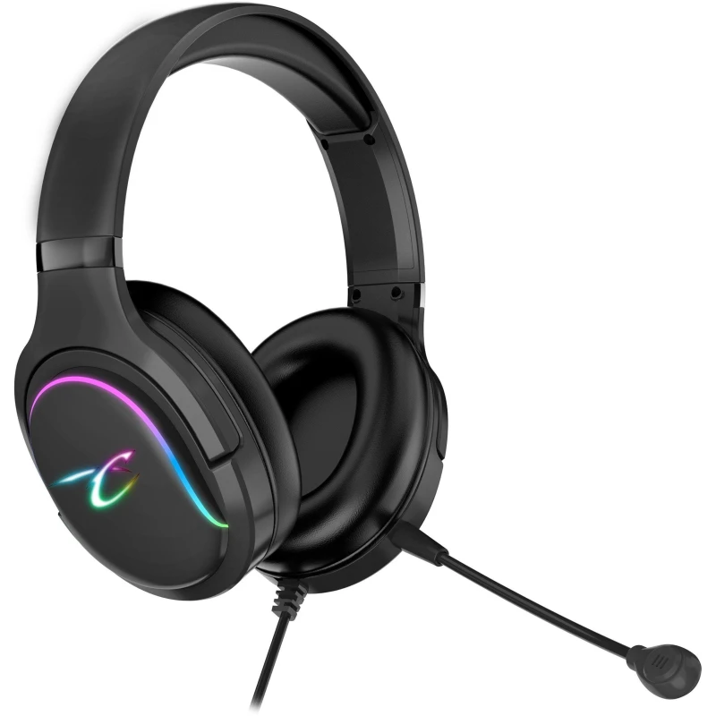 Image of Subsonic Spectra LED Gaming Headset For PS5 Xbox PC Switch Black unisex One Size