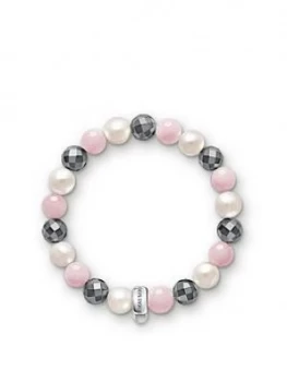 Image of Thomas Sabo Charm Club Hematite Stone Bracelet, One Colour, Women