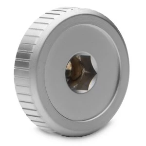 Image of EK Water Blocks EK-Quantum Torque Plug w/Badge - Satin Titanium