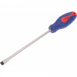 Image of Faithfull Soft Grip Flared Slotted Tip Screwdriver 10mm 200mm