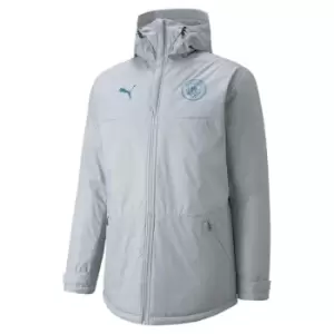 Image of Puma Manchester City FC Winter Jacket 2022/2023 Mens - Grey