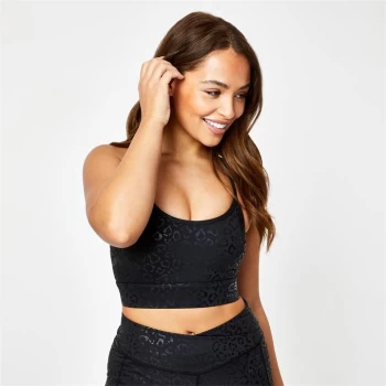 Image of USA Pro X Courtney Black Sports Warrior Bra - Animal WetPrint