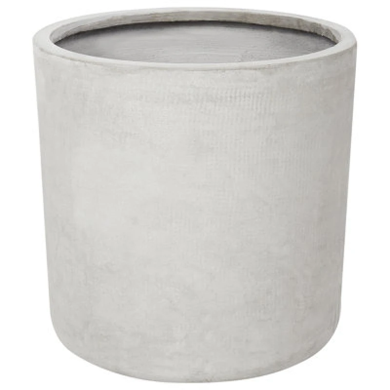 Image of Beliani Plant Pot Messene 41cm Light Grey