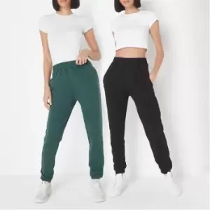 Image of Missguided Basic Jogger 2 Pack - Multi