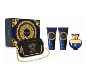 Image of Versace Dylan Blue Pour Femme Eau de Parfum Gift Set For Her 100ml