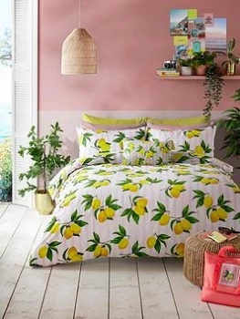 Image of Skinny Dip Skinny Dip Summer Lemon Duvet Set - Sb