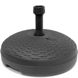 Image of Parasol Base Anthracite Rattan Effect 45cm