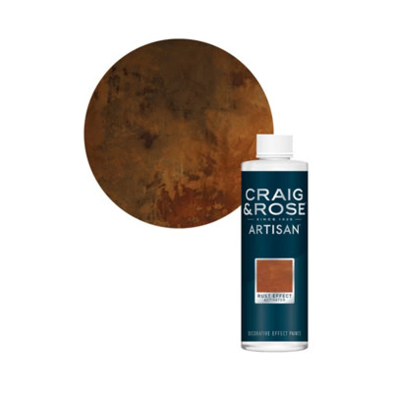 Image of Craig & Rose Artisan Rust Textured Effect Matt Topcoat Activator Solution, 500Ml