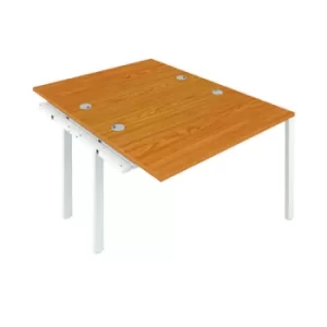 Image of Jemini 2 Person Extension Bench Desk 1200x1600x730mm Nova Oak KF808626