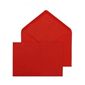 Image of Purely Invitation Coloured Envelopes C6 Gummed 114 x 162mm Plain 100 gsm Red Pack of 500