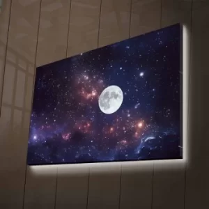 Image of NASA-027 Multicolor Decorative LED Lighted Canvas Painting
