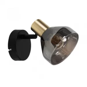 Image of Tyra Wall Light in Black and Gold
