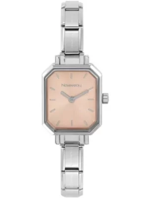 Image of Nomination CLASSIC Paris Pink Rectangular Dial Bracelet Watch...
