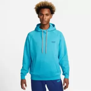 Image of Nike Mens Pullover Basketball Hoodie - Blue