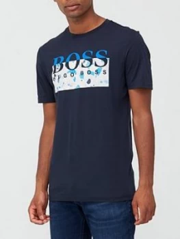 Image of Hugo Boss Thady 1 Logo T-Shirt Navy Size M Men