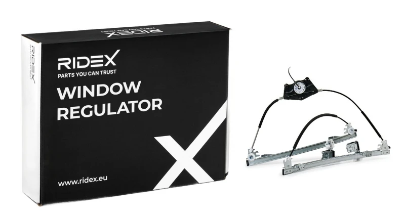 Image of RIDEX 1561W0017 Window regulator Right Front, Operating Mode: Electric, without electric motor Window Winder (1561)