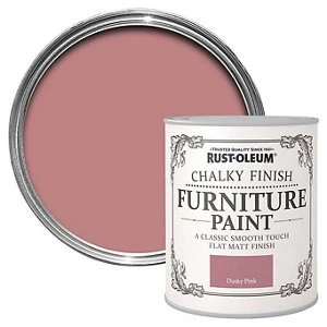 Image of Rust-Oleum Dusky pink Chalky effect Matt Furniture Paint 750ml